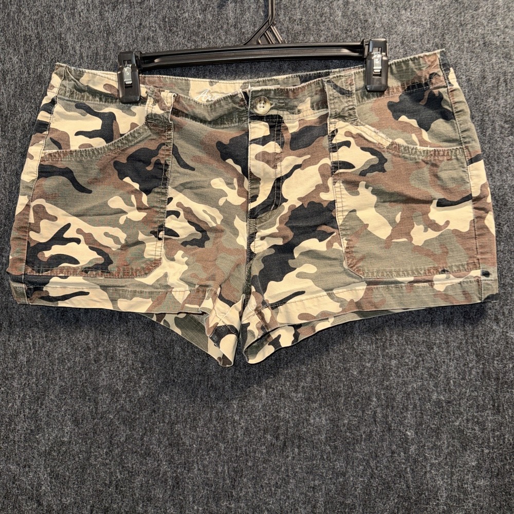ARIZONA JEAN‎ CO Camouflage Cargo Junior Size 15 Y2K Utility Pockets Streetwear